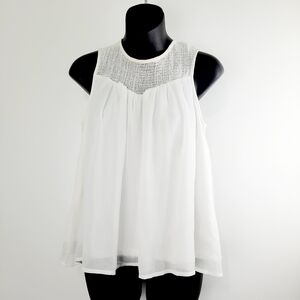 Vero Moda White Sleeveless Blouse